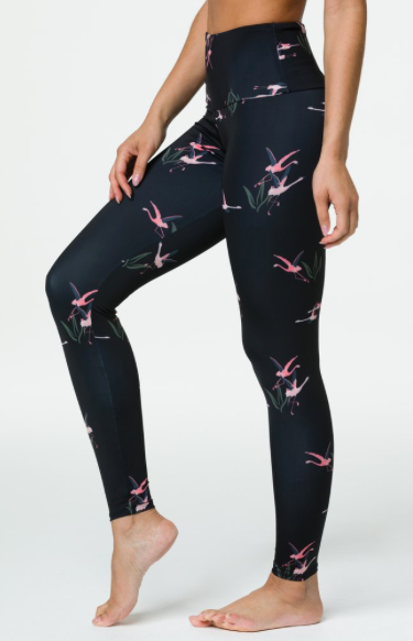 Image Title Onzie High Rise Legging - Pink Flamingo
